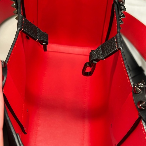 Christian Louboutin Black Cabata Tote Shoulder Bag with Red Interior NWT + COA - Picture 15 of 15